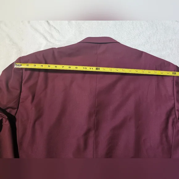 VINCI Men's Burgundy Double Breasted 6 Button Classic Fit Suit NEW - Picture 10 of 13